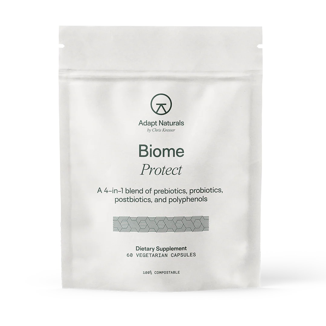 Biome Protect - 4-in-1 Prebiotics, Probiotics, Postbiotics & Polyphenols - 60 Vegetarian Capsules